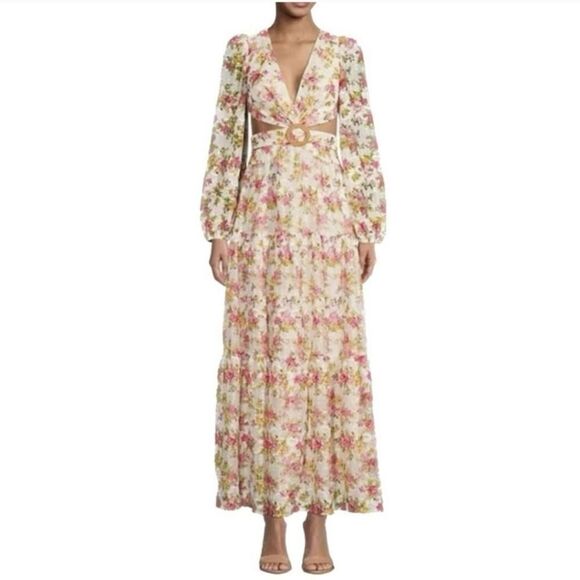 GIANNI BINI Lillian Cutout Floral Maxi Dress - Picture 2 of 10